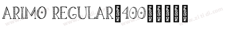 arimo regular_400_字体转换